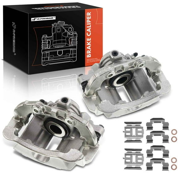 A-Premium Disc Brake Caliper Assembly with Bracket Compatible with Chevrolet Blazer S10 GMC Jimmy Isuzu Oldsmobile 1998-2005 Rear Left and Right Side 2-PC Set