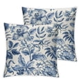 thumbnail image 2 of Acheng Blue and White Flower Pillow Covers Set of 2,Blue and White Pillow Covers Outdoor Decorative Pillow Covers for Couch Bed Sofa Cushion Farmhouse Pillowcases White, 2 of 6