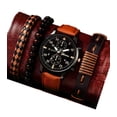 thumbnail image 1 of Juego De 5 Piezas De Reloj Deportivo New Street Para Hombre Modelo Marrón, 1 of 4