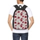 thumbnail image 4 of Disketp Leaves And Anemone Flowers In Red Grey Mochila Minimalista de Gran Capacidad, Mochila de Viaje para Escuela, Trabajo o Uso Diario, 4 of 6