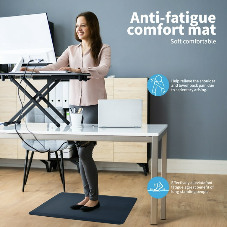 Art3d 27.95x17.32 Anti Fatigue Mat Cushioned Kitchen Mat Non Slip Foam  Comfort Cushion for Standing Desk Office Garage Floor 
