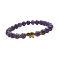 thumbnail image 2 of Pulsera elástica Hugo de piedra para hombre y niña Violeta, 2 of 9