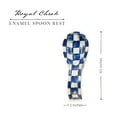 thumbnail image 4 of MacKenzie-Childs Royal Check Enamel Spoon Rest for Kitchen, Enamel Kitchenware Line, 4 of 4