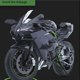 thumbnail image 4 of Modelo de motocicleta de simulación de aleación Kawasaki H2R 1:9, motocicleta de metal, coche de juguete para niños en caja, 4 of 7