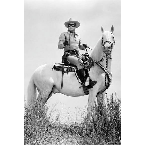 The Lone Ranger Clayton Moore Stunning 24X36 Poster