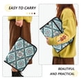 thumbnail image 4 of Accordion File Organizer with Zip Closure 13 Pockets Expanding File Folder Letter A4 Paper Document Organizer for Home Office Pastel Blue Shape Pattern, 4 of 7