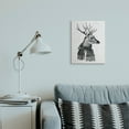 thumbnail image 2 of Stupell Industries Reindeer in Scarf Minimal Vintage Portrait Holiday Painting Gallery Wrapped Canvas Art Print Wall Art, 16 x 20, 2 of 5