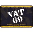 thumbnail image 1 of Letrero Chapa Whisky Con IVA 69 Metal Vintage Pintura Planchado Rectangular Pared 40X30cm, 1 of 9