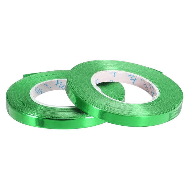 Cinta de rizado Uxcell para globos metálicos, 2 rollos para decoración de fiestas, envoltura de regalos y manualidades, color verde