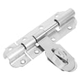 thumbnail image 3 of 1 Set Door Bolt Latch Heavy Duty Slide Security Lock Barrel Bolt Latch Stainless Steel Sliding Bolt Latch For Barn Shed And Home Gates Silver, 3 of 5