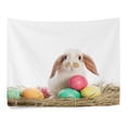 thumbnail image 2 of ABPHQTO Huevos de Pascua Tapiz de conejo Decoración de pared Sala de estar Dormitorio Tapices DIY 150x200 cm, 2 of 4
