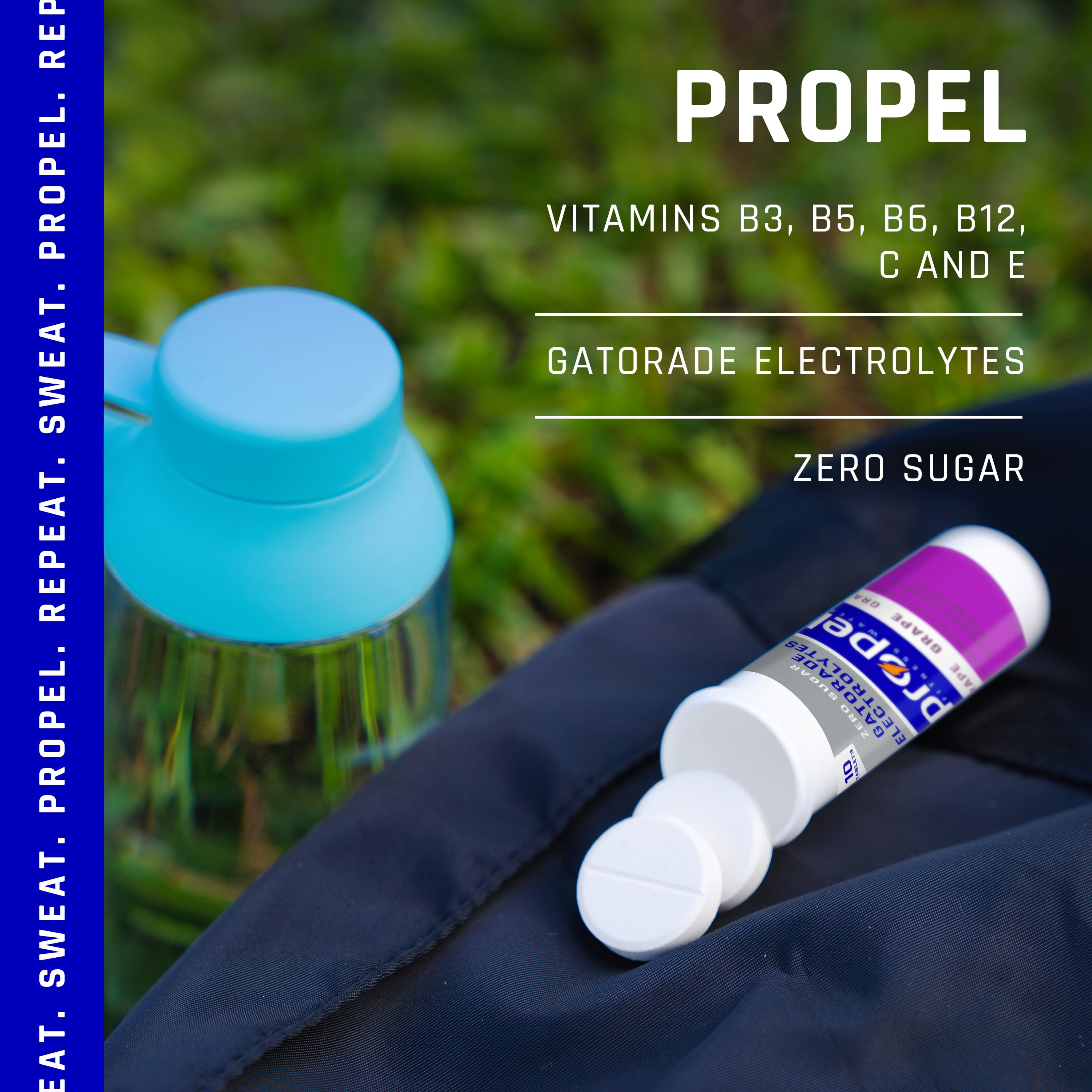 Propel Drink Mix Tablets, Variety Pack, 1.5 oz, 40 count