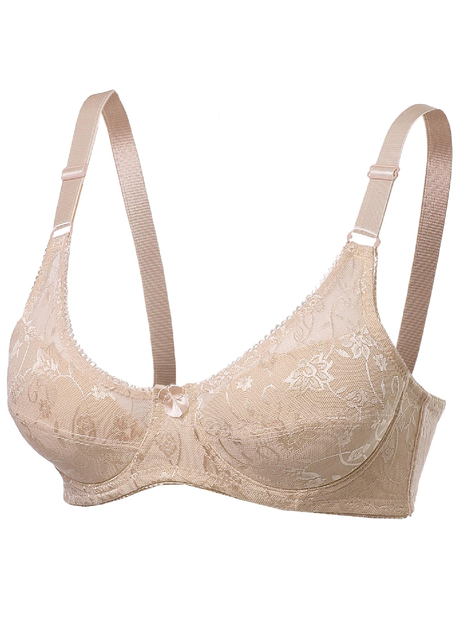 FashionOutfit Women's Underwire Nonpadded Soft Lace Nursing Bras