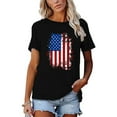 thumbnail image 2 of XCHQRTI Vintage 4th of July Women T-Shirt We The People 1776 Patriotic Graphic Tees Short Sleeve Casual Tshirt, 2 of 7