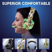 Gaming Headset for PS5/PS4/PC/Mac/Switch/Xbox,Wired Gaming Headphones with Noise-Canceling Mic,7.1 Surround Sound,RGB Lights