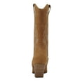 thumbnail image 4 of Soda Women Cowgirl Cowboy Western Stitched Heel Boots Pointy Toe Mid Shaft ORVILLE-S Tan Brown Coffee Nubuck 7, 4 of 4