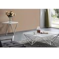 thumbnail image 2 of Carol End Table made with Real Marble and Stainless Metal Frame in Chrome, 2 of 3