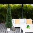 thumbnail image 4 of Nearly Natural 6ft. UV Resistant Artificial Cedar Tree in Decorative White Planter (Indoor/Outdoor), 4 of 7