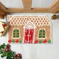 thumbnail image 3 of Christmas Gingerbread House Bath Mat Cebalnir Christmas Bathroom Floor Rugs 23.6 x 15.8 Inches Cute Winter Tufted Non Slip Mat Soft Absorbent Cute Bathtub Rug Xmas Bath Decor, 3 of 7