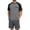 Dark Gray #081, variant on Mens Cotton Pajama Sets Summer Pjs Sleepwear Nightwear Lightweight Quick Dry Soft Short Sleeve Sleep Set With Pocket, M