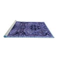 thumbnail image 2 of Ahgly Company Machine Washable Indoor Square Persian Blue Traditional Area Rugs, 6' Square, 2 of 4