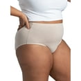 thumbnail image 6 of Fit for Me by Fruit of the Loom Women's Plus Size Breathable Cotton Brief Underwear, 10-Pack, 6 of 8