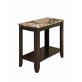 thumbnail image 1 of Monarch Specialties Accent Table, Side, End, Nightstand, Lamp, Living Room, Bedroom, Laminate, Brown, Marble Look, Transitional, 1 of 2