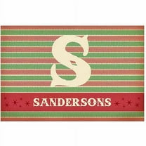 Holiday Doormat - Personalized Herringbone Doormat