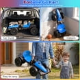 thumbnail image 6 of VIBESPARK 12V Electric Go Kart, Ride on Toys for Toddlers with Cool Flashing Lights, Foldable Electric Cars, Ride on Cars w/ Adjustable Seat, Built-in Music, EVA Wheels, Blue, 6 of 8