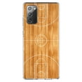thumbnail image 1 of DistinctInk Clear Shockproof Hybrid Case for Galaxy Note 20 ULTRA (6.9" Screen) - TPU Bumper, Acrylic Back, Tempered Glass Screen Protector - Basketball Court Layout - Basketball, 1 of 3