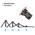 thumbnail image 2 of walmeck Tabletop Folding Tripod Aluminum Alloy With 1/4 Screw Mount Function Leg Design for DSLR Camera Smartphone LED Light Stabilizer Max. Load 15KG, 2 of 7