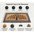 thumbnail image 7 of A1 Home Collection Natural Coir & Rubber Doormat , 30" x 48", Thick Durable, Heavy Duty, Anti-Shed, Fade-Resistant Door Mat, Bronze Tree Welcome, 7 of 7