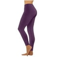thumbnail image 3 of QETYUW Yoga Pants Women Plus Size High Waist Yoga Leggings Solid Color Comfy Butt Lifting Yoga Bottoms Gym Athletic Workout Pants, 3 of 8