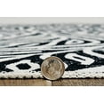 thumbnail image 5 of Linon Home Décor Washable Leona Area Rug or Runner Collection, Ivory and Black, 2' x 3', 5 of 7
