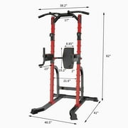 Ainfox Power Tower Multi-Function Home Strength Training Tower Dip Stand Workout Station