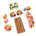 thumbnail image 1 of Jumpingount Accesorios de de hierba hawaiana, decoración de vestido, suministros para fiestas, vestido de baile, disfraz de moda para mujer, Kit de Prendas para la parte inferior del cuerpo tipo 19 Jumpingount AP007833-19, 1 of 6