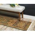 thumbnail image 5 of Rugs.com Amina Collection Rug – 10' Runner Blue Flatweave Rug Perfect For Hallways, Entryways, 5 of 6
