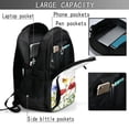 thumbnail image 4 of Fuzoiu Wild Herbs Print USB Backpack with Charging Port,Laptop Backpack,Business Travel Durable Laptops Backpack, for School, Work, Travel & Outdoor Activities, 4 of 7