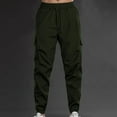 thumbnail image 3 of Kalauyu Men's Cargo Pants with Multi Pockets Hiking Sweatpants Casual Athletic Jogger Sports Outdoor Trousers Lightweight, 3 of 4