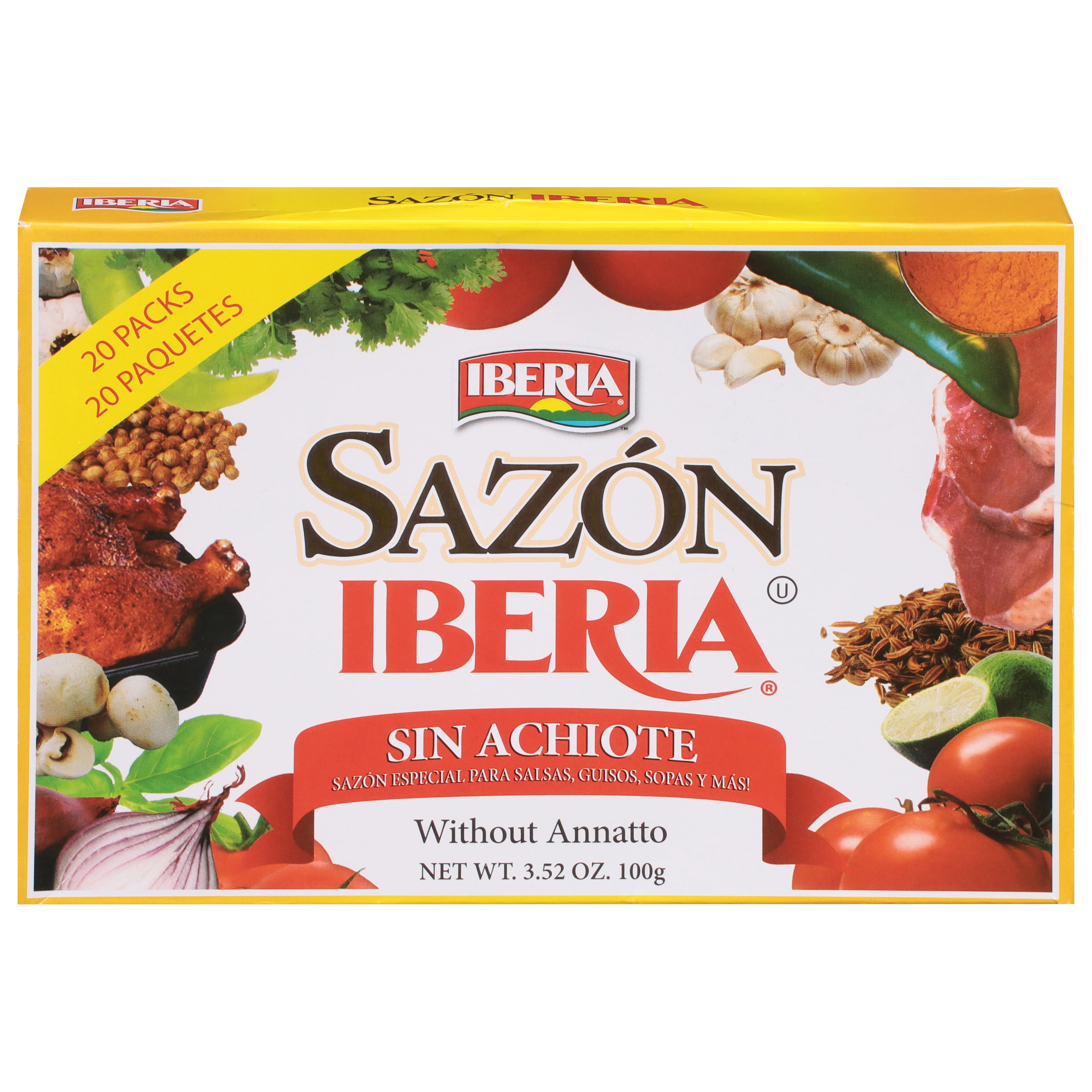 Iberia Sazon Seasoning without Coriander & Annatto, 1.5 oz