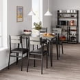 thumbnail image 6 of 43.3" 5-Piece Dining Set for 4 with Upholstered Chairs - Modern Rectangular Table for Small Spaces/Apartments, 6 of 11