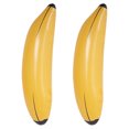 thumbnail image 1 of CIMAXIC Party 2Pcs Party Banana Decorations Banana Inflatable Playthings Banana Pool Party Favors Inflatable Banana Prop Fruit Decoration,26.77"X7.87"X0.06", 1 of 5