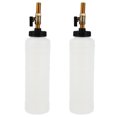 thumbnail image 1 of SHINYPASING 2Pcs Vacuum Brake Bleeder Bottles White Plastic Iron Car Fluid Refill Tool, 1 of 8