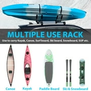Kojem J-Bar 2 Pairs Universal Kayak Roof Rack Canoe Boat Surf Ski Top Mount Carrier Rack SUV Van Car Crossbar
