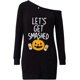 thumbnail image 3 of Loveternal Mujer Navidad Halloween Sexy Un Hombro Vestido Casual Camiseta Vestido Top, 3 of 4