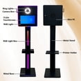 thumbnail image 2 of WideMeet 15.6inch Touch Screen Selfie Photobooth Machine with RGB Light for Wedding Event Party, 2 of 7