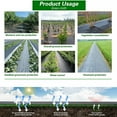 thumbnail image 3 of Garden Weed Barrier Landscape Fabric, Durable Heavy-Duty Weed Block Gardening Mat for Flower Bed, 6ft x 50ft, 3 of 6