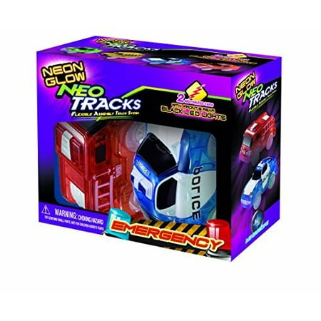 Street Glow Neon Lights - Mindscope Neon Glow Twister Tracks Neo Tracks LIGHT UP (5 LED lights) VEHICLES: EMERGENCY SERIES