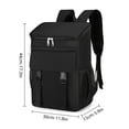 thumbnail image 6 of BIMZUC Large Capacity Insulated Cooling Backpack Waterproof Picnic Cooler Bag For Camping Hiking And Outdoor Activities Leakproof Thermal Lunch Daypack, Black (11.8 x 10.2 in / 30 x 26 cm), 6 of 8