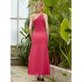 thumbnail image 2 of ANGEL FASHIONS Women Oblique Split Rhinestones Long Party Dress Medium, 2 of 7